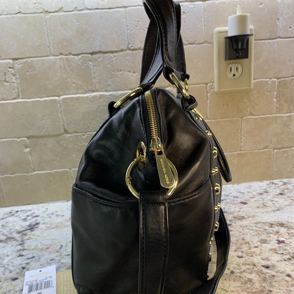 Michael Kors Ludlow Studded black leather satchel - Picture 10 of 14